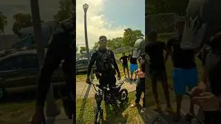 Kid gets bike impounded 😂 #wheelie #cops #eboxdragster #prank #crashout #bikelife @Byker.Joshhh