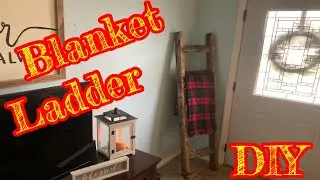 How to Build a Blanket Ladder DIY $14 Distressing wood (Rustic Beautiful)