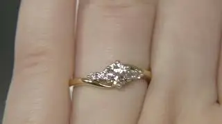 0.60ct Five Stone Diamond Engagement Ring MD004