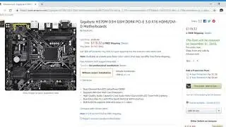 Coming 12/31/18: Gigabyte H370M D3H GSM DDR4 PCI-E 3.0 X16 HDMI/DVI-D Motherboards
