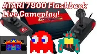 ATARI 7800 Flashback, Plug & Play Live Gameplay, 1080p HD with Emceemur