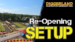 Re-Opening Set-Up | Diggerland USA Amusement Park | Best Theme Park in New Jersey