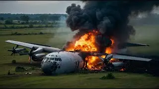 1 Minute Ago! A Russian C-130J Made a Major Mistake While Flying Over Ukraine