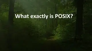 What exactly is POSIX?