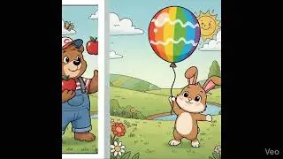 Title:Cute Bunny & Balloon 🐰🎈 | Funny Cartoon for Kids 😄