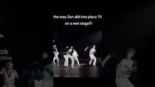 San sliding in as if it is apart of choreo #ateez #san #choisan #ateezwave