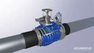 AquaNovus Gen IV Insertion Valve &mdash; Animated Installation | No Shutdowns &bull; No Water Loss