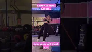 Landmine Hack Squats #pitbull #ravesiweinstein #trhtraining #landmine #hacksquats #homeworkout