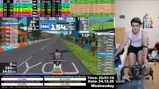 Zwift Cycling Workout Live Stream 24.12.2025 zv