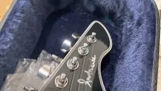 DockStar Koa by PHRED instruments with custom headstock signature logo