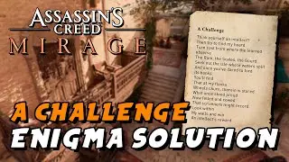 Assassin's Creed Mirage - A Challenge (Enigma Location & Solution)