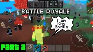 Gorilla Raid In Pixel Gun 3D Battle Royale | PART 2 (Gorillas Takeover Pixel Gun)