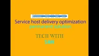 Service host delivery optimization permanent problem solved