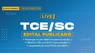 Concurso TCE SC 2021: Edital Publicado
