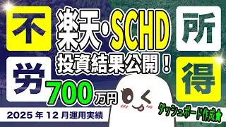 楽天・SCHDの投資結果は？管理用のダッシュボード公開！【2025年12月の投資結果】【FIRE】
