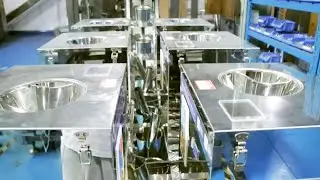 multi head weighing packing machine with granules racking system premade pouches filler sealer