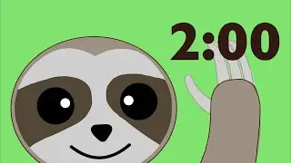 2 Minute Timer - Sloth Theme (With Low Fi Music)