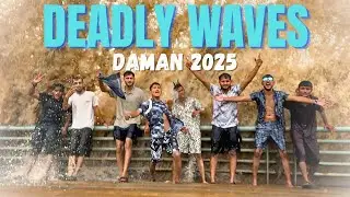  &ldquo;Daman ના deadly waves🌊 માં Almost ખેચાઈ ગયા! 😱🔥||Daman Dairies Part-3| #kalolboys #daman #vlogger 