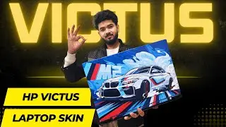 HP VICTUS BMW M2 Laptop Skin unboxing and Application | Full Review | @FomoStore