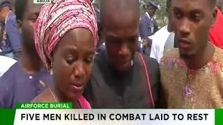 Five Airforce crew killed in combat laid to rest