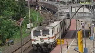 PARALLEL WITH PUSH PULL TRIAL OF HOWRAH RAJDHANI SPECIAL TO HOWRAH STATION || INDIAN RAILWAYS