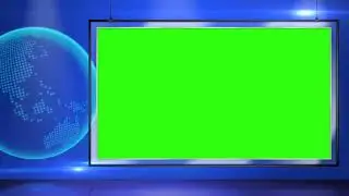 SUPER CADRE VIDEO TV FOND VERT SANS AUDIO POUR LES MONTAGES VIDEO