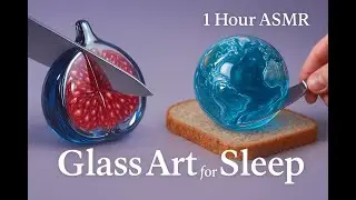 60 Minutes of Glass-Cutting Calm | Earth, Fruit & Fantasy Objects | ASMR for Sleep