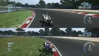 RIDE: 2 Player SplitScreen Gameplay (98 vs 02 Yamaha R1)