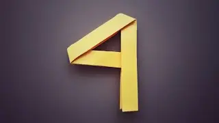 4️⃣ Make Origami Number 4 EASY