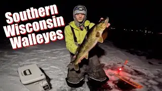 Catching Lots of Walleyes Ice Fishing in Southern Wisconsin