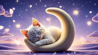 🐱✨ Brahms&rsquo; Lullaby &ndash; Sleeping Kitten on a Cloud 🌙🎵 @MoonlightLullabies-n6p