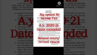 Income tax big update | Income tax due dates extended |Cbdt #shorts Big announcement by Government