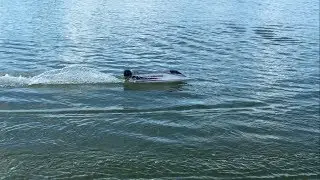 Horizon Hobby, Pro Boat Stiletto 29 Outboard Tunnel Hull at Confluence Lake