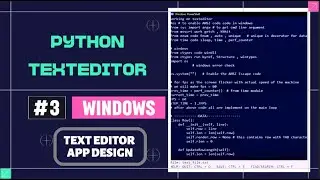 APP Design - How to STRUCTURE YOUR code of TextEditor APP while building it into Section/Region