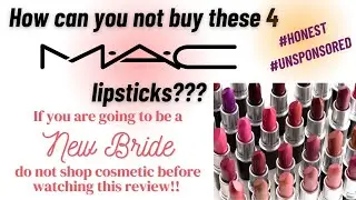 MAC Lipsticks Swatch &ndash; Ruby Woo, Brick o La, Twig, Amorous #Unsponsored | New Brides must have