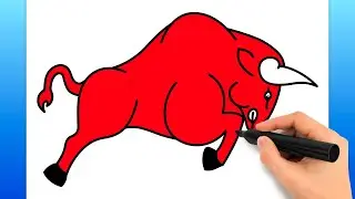 How To Draw A Charging Bull (Easy Drawing Tutorial)