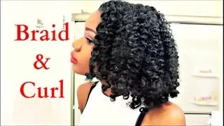 Natural Hair Braid-Out and Rod Set On 4a/4b Hair + Edgy Date Night Look