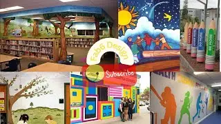School Painting Ideas|| School Murals Ideas #viral