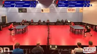 Hiller&oslash;d GI - Roskilde BTK61, BordtennisLigaen 2020