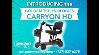 Golden Technologies CarryOn HD Mobility Scooter | Folding Travel Scooter for Airplanes & Cruises