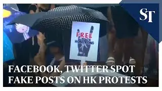 Facebook, Twitter spot fake posts on HK protests | The Straits Times