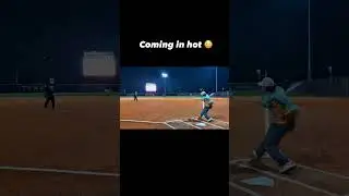 Slow-pitch Softball is Dangerous 😳 #shorts