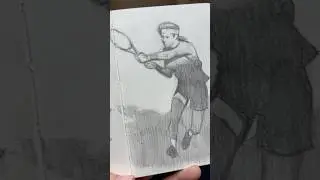 From sketch to painting *tennis edition*