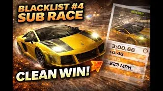BLACKLIST #4 SUB RACE 🏎️🔥 Clean Win & Insane Speed | NFS Most Wanted 2005