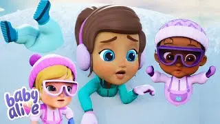 Babies stuck in the snow! ⛄️ Baby Alive ⭐️ | Adventure stories for kids | Kids Cartoon #funinthesnow