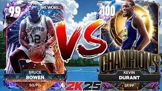 BRUCE BOWEN EXPOSED 100 OVR KEVIN DURANT IN NBA 2K25 TRIPLE THREAT PARK