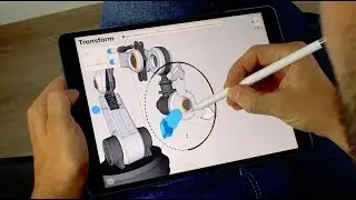 3D modeling a robot arm on iPad with Shapr3D