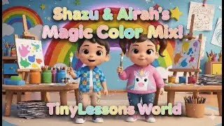 Episode 3 - Shazu & Airah&rsquo;s Magic Color Mix! 🎨✨ | Fun Art & Learning for Kids | TinyLessons World