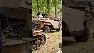 Unique footage of rare German historical vehicles with their original paintwork Sd.Kfz.250