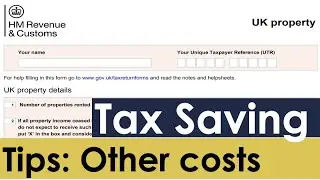 HMRC UK Property Tax Return: Allowable Costs Other Allowable Costs